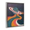Stupell Industries Retro Space Planet Framed Floater Canvas Wall Art Design by Nataly White